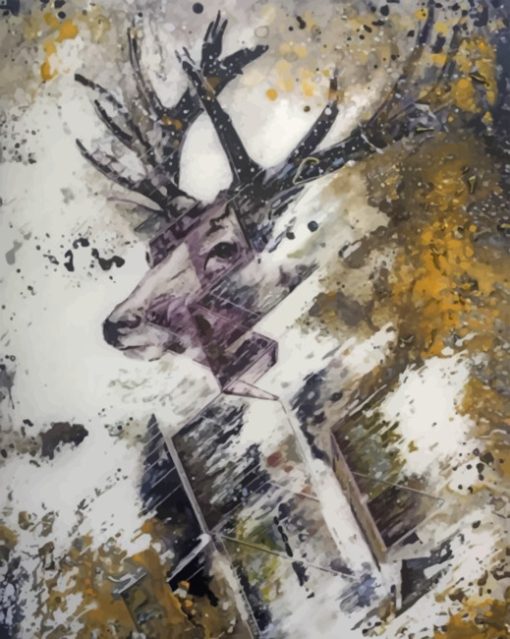 Abstract Deer Paint by numbers