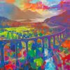 Glenfinnan Viaduct paint by numbers