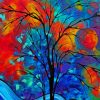 Abstract Tree Paint by numbers