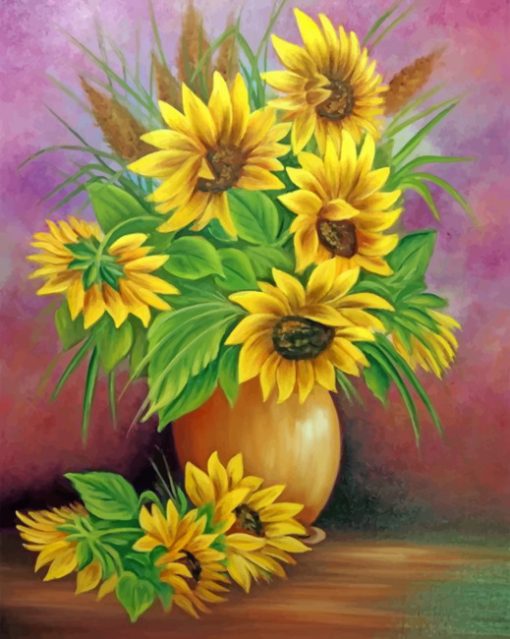 Aesthetic Sunflowers paint by numbers