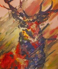 Aesthetic Abstract Deer Paint by numbers