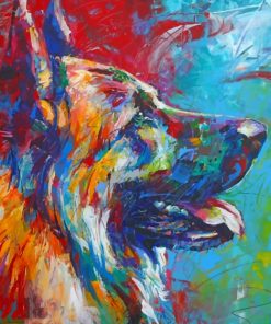 Aesthetic Abstract Dog paint by numbers