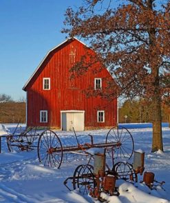 Aesthetic Barn Paint by numbers