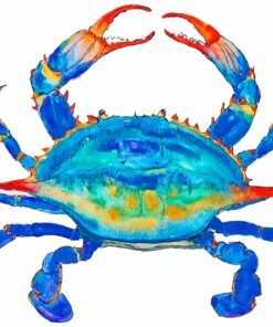 Aesthetic Blue Crab paint by numbers