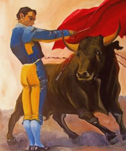 Aesthetic Bullfighter paint by numbers