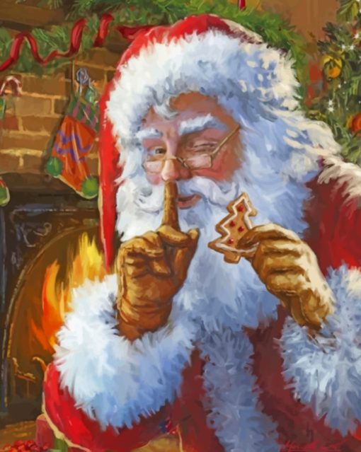 Santa Claus paint by number