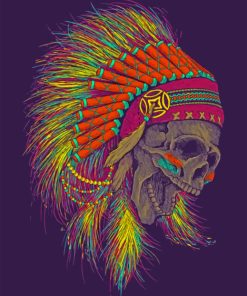 Native Skull Paint by numbers