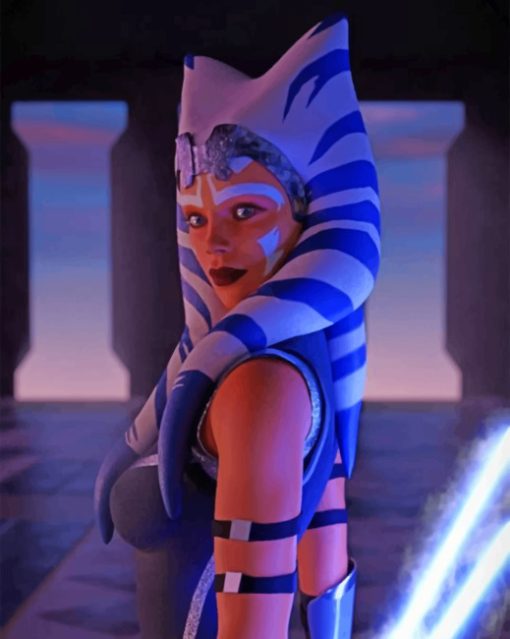 Ahsoka Tano Star Wars Paint by numbers