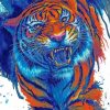 Angry Tiger paint by numbers