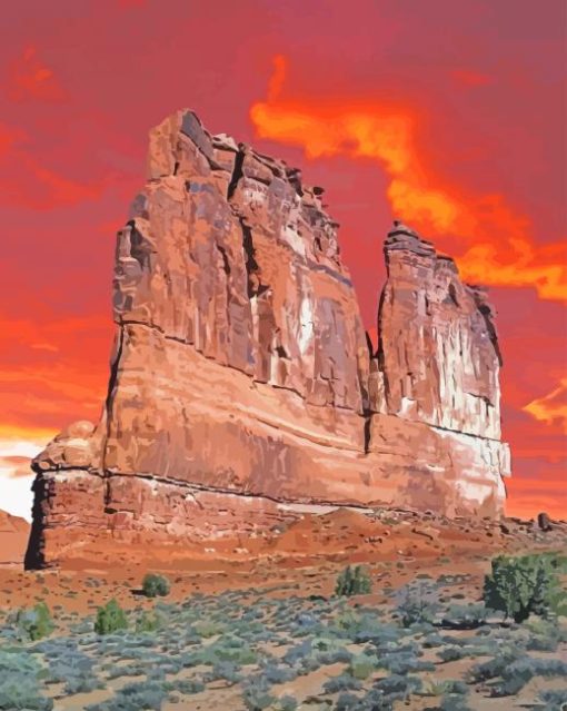 Arches National Park paint by numbers