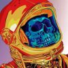 Astronaut Skull paint by numbers