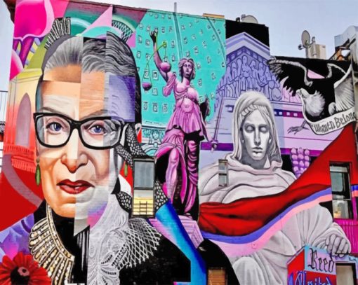 Bader Ginsburg Mural paint by numbers