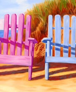 Beach Chairs paint by numbers