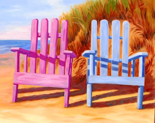 Beach Chairs paint by numbers