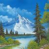 Mountain By Bob Ross Paint by numbers