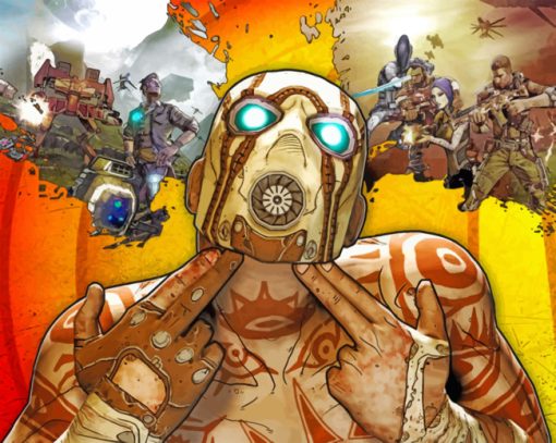 Borderlands Video Game Paint by numbers