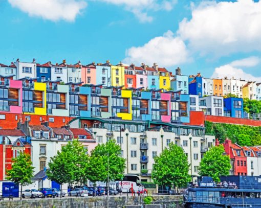 Bristol Houses Paint by numbers