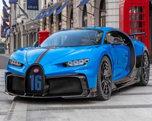 Bugatti Chiron Pur Sport paint by numbers