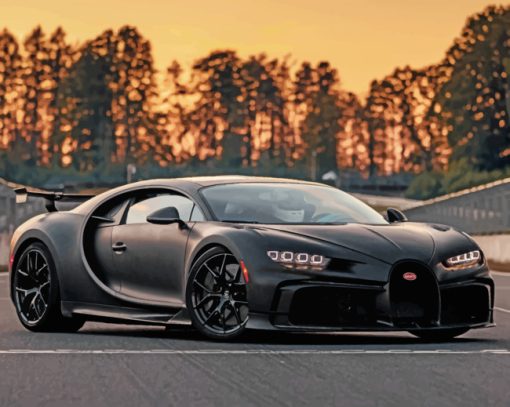 Bugatti Chiron paint by numbers