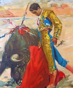 Bullfighter Paint by numbers