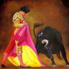 Bullfighter paint by numbers