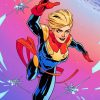 Captain Marvel Hero Paint by numbers