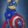 Captain Meow Paint by numbers