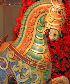 Carousel Horse paint by numbers