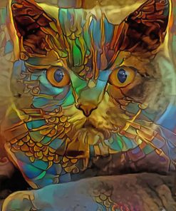 Abstract Cat Paint by numbers