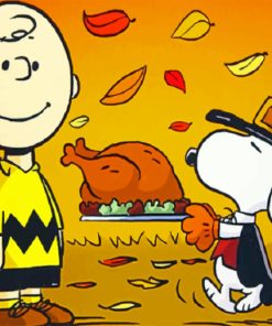 Charlie Brown Thanksgiving paint by numbers