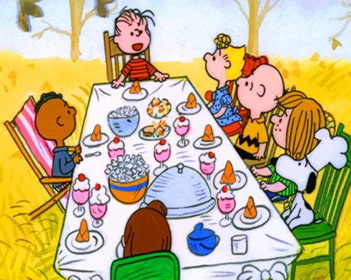 Charlie Brown Thanksgiving Paint by numbers