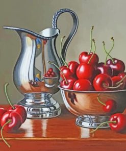 Cherries Still Life Paint by numbers