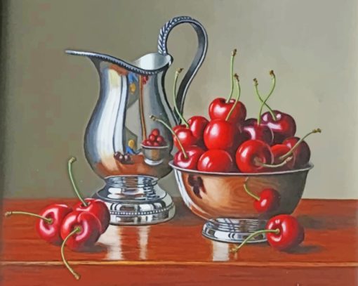 Cherries Still Life Paint by numbers