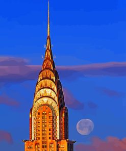 Chrysler Building paint by numbers