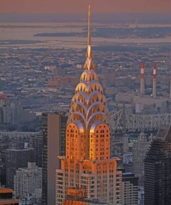 Chrysler Building NYC paint by numbers