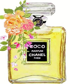 Coco Chanel Perfume paint by numbers