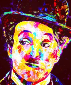 Charlie Chaplin Art Paint by numbers