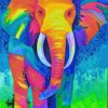 Colorful Elephant Paint by numbbers