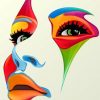 Colorful Face Paint by numbers