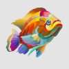 Colorful Fish paint by numbers