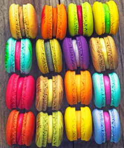 Colorful Macaroons piant by numbers