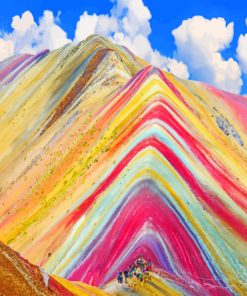 Colorful Mountain Paint by numbers