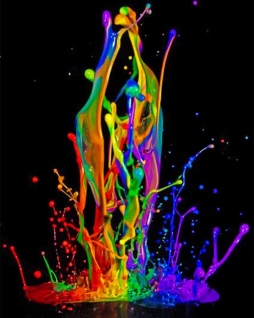 Colors Splatter Piant by numbers