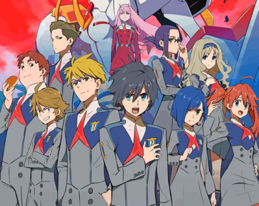 Darling In The Franxx Paint by numbers