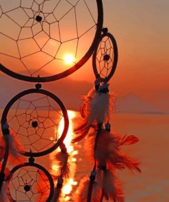 Sunset Dream Catcher paint by numbers