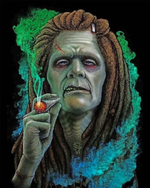 Frankenstein Smoking paint by numbers