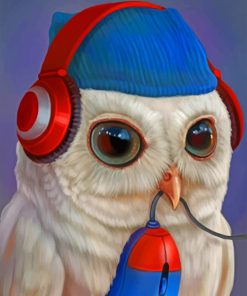 Gamer Owl paint by numbers