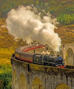 Glenfinnan Viaduct paint by numbers