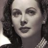 Black And White Hedy Lamarr Paint by numbers