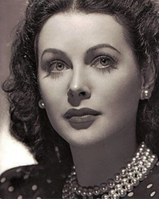 Black And White Hedy Lamarr Paint by numbers